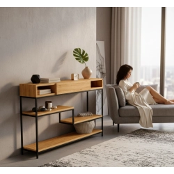 KONSOLA  DREWNO LITE DĄB OLCHA SKD-315